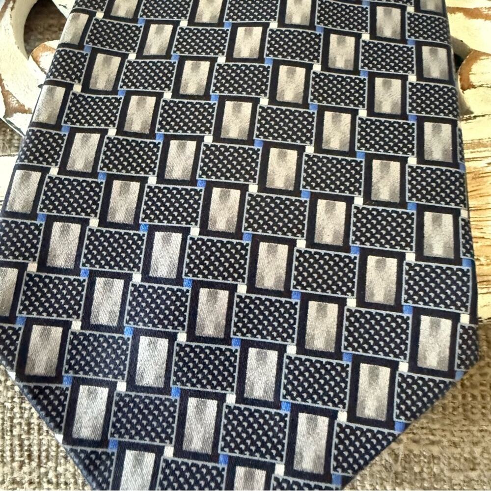 Salvatore Pellegrino Navy Blue Tie NEW - Picture 3 of 8